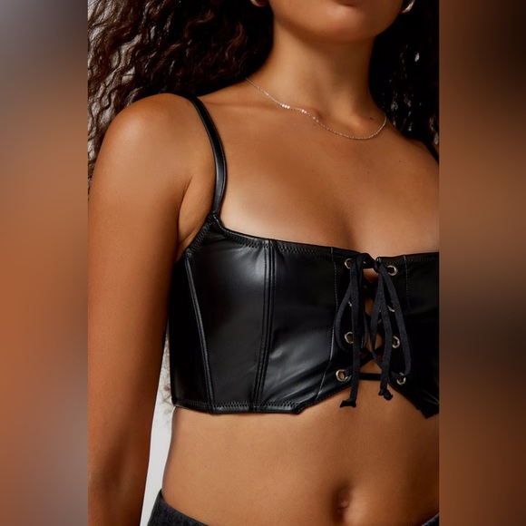 Urban Outfitters Out from under Hera Faux Leather Bra - Picture 3 of 7